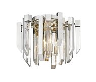 Z-Lite Bova 4-Light Flush Mount Ceiling Light In Polished Nickel