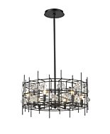 Z-Lite Garroway 6-Light Chandelier In Matte Black