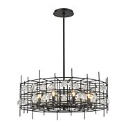 Z-Lite Garroway 9-Light Chandelier In Matte Black