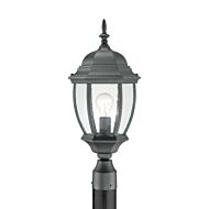 Covington 1-Light Outdoor Post Mount in Black