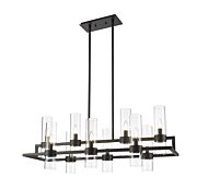 Z-Lite Datus 10-Light Chandelier In Matte Black