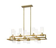 Z-Lite Datus 10-Light Chandelier In Rubbed Brass