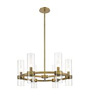 Z-Lite Datus 6-Light Chandelier In Rubbed Brass