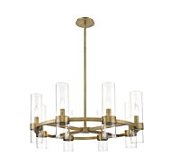 Z-Lite Datus 8-Light Chandelier In Rubbed Brass