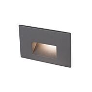 4011 1-Light LED Step and Wall Light in Bronze with Aluminum