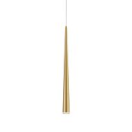 Mina LED Pendant in Brushed Gold by Kuzco Lighting