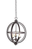 Craftmade Berkeley 3 Light 17 Inch Foyer Light in Espresso