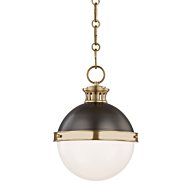 Hudson Valley Latham Mini Pendant in Aged Distressed Bronze