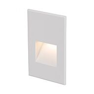 4021 1-Light LED Step and Wall Light in White with Aluminum