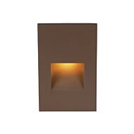 4021 1-Light LED Step and Wall Light in Bronze with Aluminum