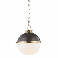 Hudson Valley Latham Pendant Light in Aged Distressed Bronze