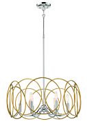 Minka Lavery Chassell 6 Light 25 Inch Pendant Light in Painted Honey Gold