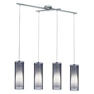 Pinto Nero 4-Light Pendant in Matte Nickel