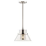 Hudson Valley Paoli 10 Inch Mini Pendant in Polished Nickel