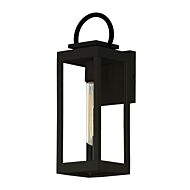 Nassau Vivex One Light Outdoor Wall Sconce in Black by Maxim