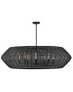 Luca 8-Light LED Chandelier in Black