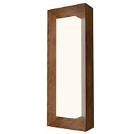 Squares LED Wall Lamp in Imbuia