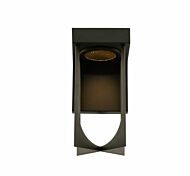 Kalco Optika Outdoor Wall Light in Matte Black