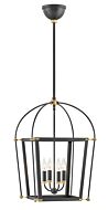 Hinkley Selby 4-Light Pendant In Black