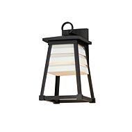 Shutters One Light Outdoor Wall Sconce in Black by Maxim