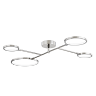 Hudson Valley Saturn Ceiling Light in Polished Nickel