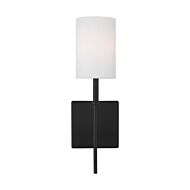 Foxdale 1-Light LED Bathroom Vanity Light in Midnight Black