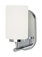 Sea Gull Oslo 5 Inch Bathroom Vanity Light in Chrome