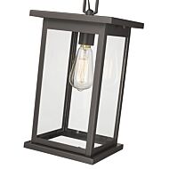 Millennium Lighting Bowton 1-Light Outdoor Hanging Lantern In Powder Coat Bronze