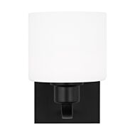 Canfield 1-Light Bathroom Vanity Light Sconce in Midnight Black