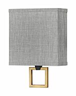 Hinkley Link Heathered Gray Wall Sconce In Black