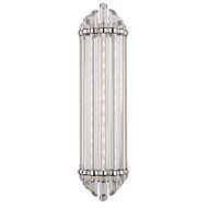 Hudson Valley Albion 7 Inch Bathroom Vanity Light in Polished Nickel