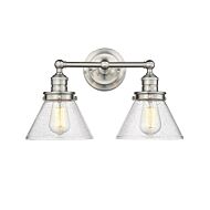 Eyden 2-Light Vanity in Brushed Nickel