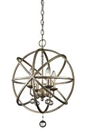 Z-Lite Acadia 4-Light Pendant Light In Antique Silver