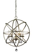 Z-Lite Acadia 5-Light Pendant Light In Antique Silver