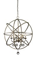 Z-Lite Acadia 6-Light Pendant Light In Antique Silver