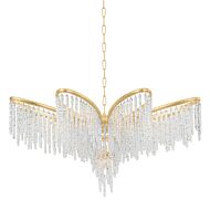 Pandora 9-Light Chandelier in Gold Leaf