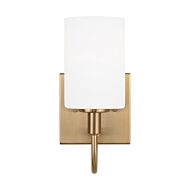 Oak Moore One Light Bath Vanity in Satin Brass by Visual Comfort Studio