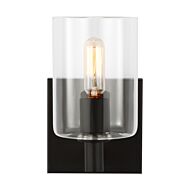 Fullton 1-Light Bathroom Vanity Light in Midnight Black