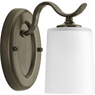 Inspire 1-Light Bathroom Vanity Light in Antique Bronze