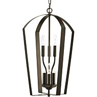 Gather 6-Light Foyer Pendant in Antique Bronze