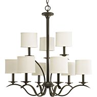 Inspire 9-Light Chandelier in Antique Bronze