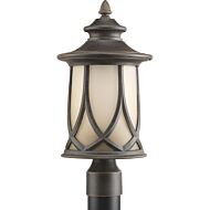 Resort 1-Light Post Lantern in Aged Copper