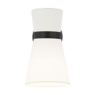 Clark 1-Light Bathroom Vanity Light Sconce in Midnight Black