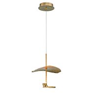 Eurofase Lagatto 1 Light Pendant in Bronze