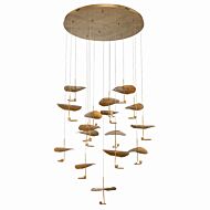 Lagatto 16-Light LED Chandelier in Bronze