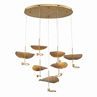 Lagatto 7-Light LED Chandelier in Bronze