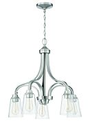 Craftmade Grace 5 Light Transitional Chandelier in Brushed Polished Nickel