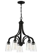 Craftmade Grace 5 Light Transitional Chandelier in Espresso