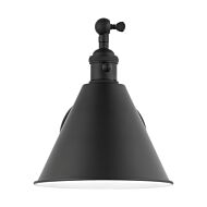 Salem One Light Wall Sconce in Midnight Black by Visual Comfort Studio