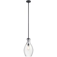 Everly 1-Light Mini Pendant in Black